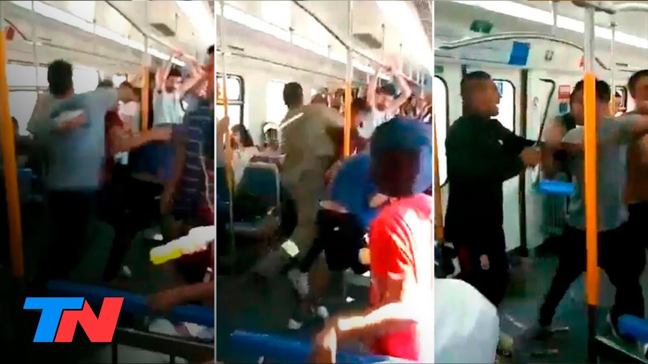 Un viaje a la violencia: pelea brutal en el tren Roca
