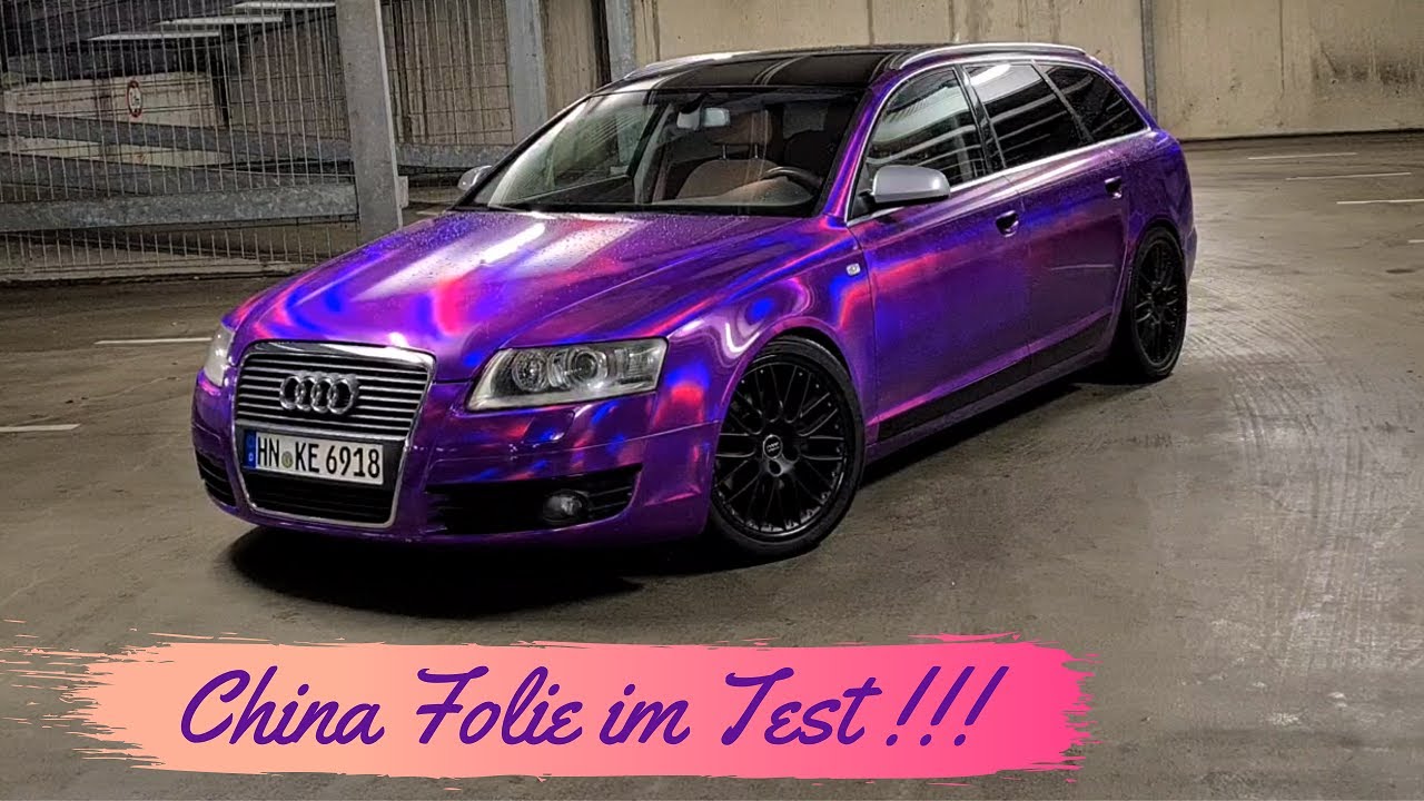 Lila Rainbow Audi A6 Tuning ( Autofolie im Test Qualität Preis Ja oder Nein )