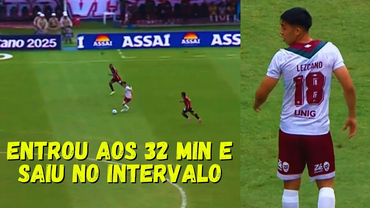 RUBÉN LEZCANO VOLTOU A ENTRAR EM CAMPO PELO FLUMINENSE