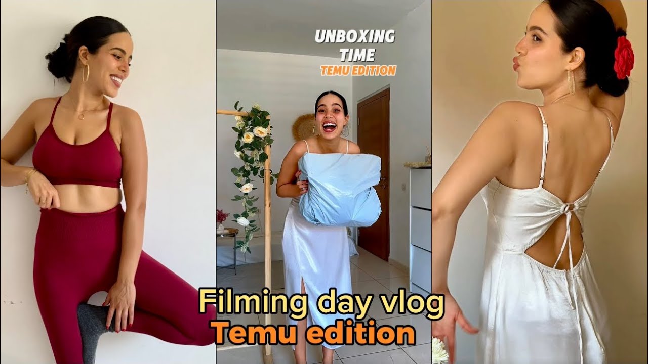 Temu haul | A day in my life as a content creator 🧡🎥💅🏻| أول مرة نجرب تيمو