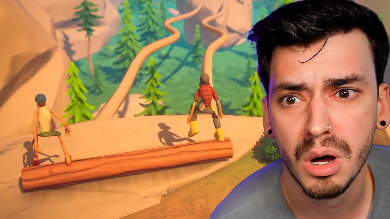 THE FUNNIEST CO-OP GAME EVER. (Log Riders)