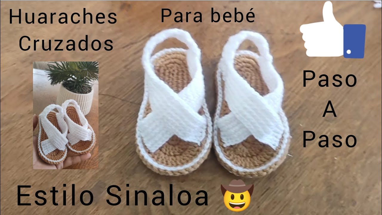 Huarachito tejido para bebe, paso a paso #dulcecrochet #crochet #hechoamano