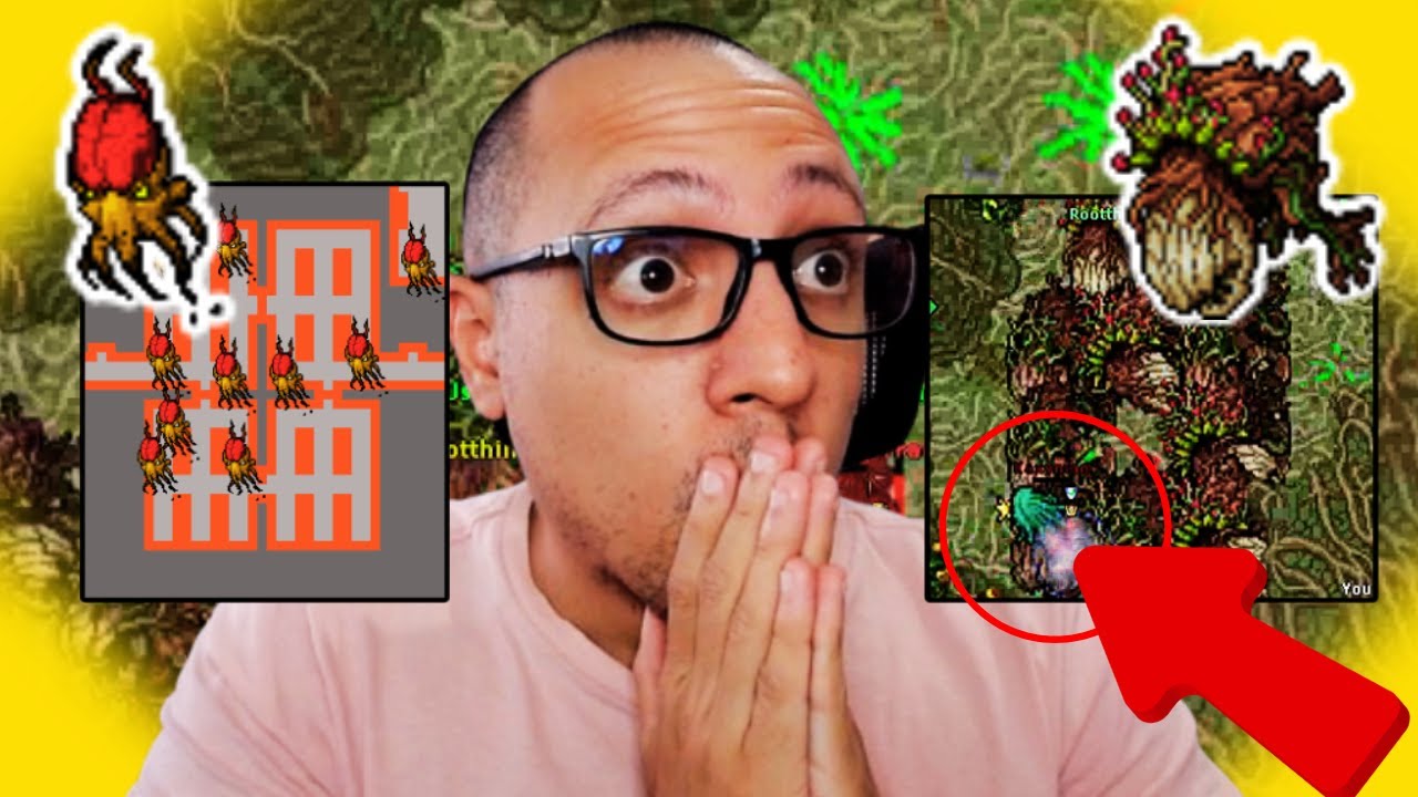 TIBIA - HUNTING TASK EP 25 - ESTRATÉGIA DO RAGE SQUID E DO ROOTHING BUG TRACKER 🔥
