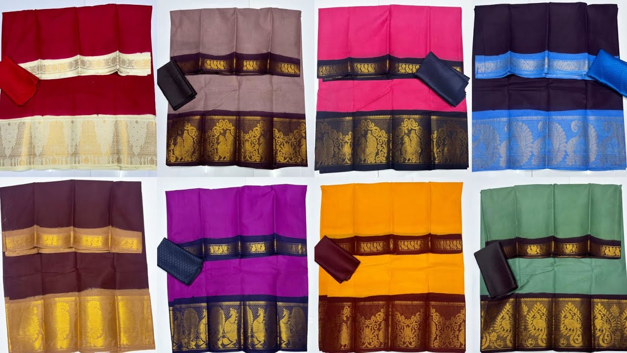 Premium quality 🌞 Mayuri plain sungudi cotton sarees ☎️ WhatsApp 8695184334 #manufacturer #saree 