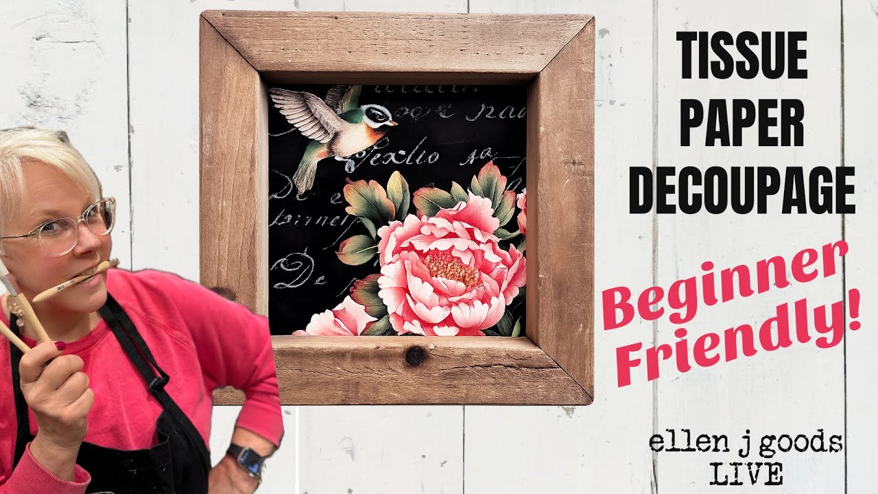 Roycycled Tissue Paper Decoupage DIY/Beginner-Friendly & No Fuss!