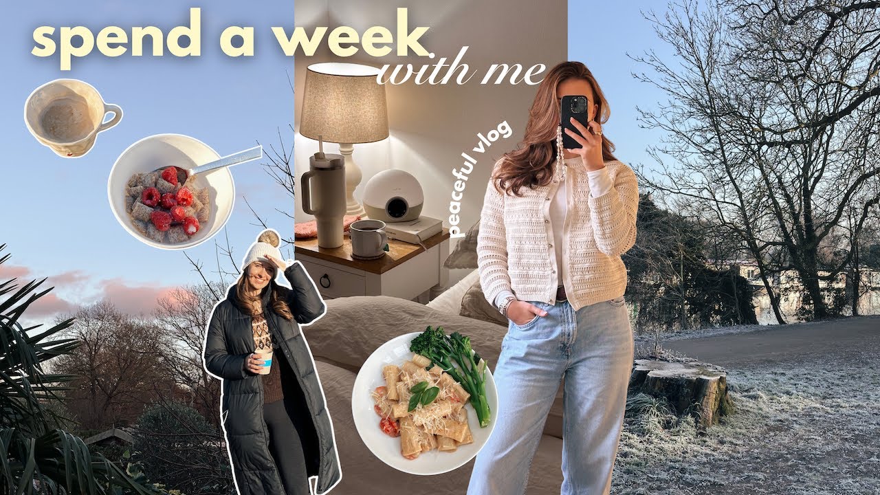 vlog ⭐️ spend a peaceful week with me, getting back into routine ☕️🌱☁️