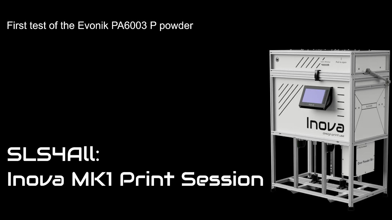 Live! Inova MK1 - very first test of the Evonik PA6003 P powder