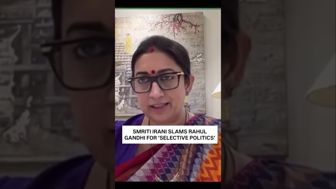 Smriti Irani Slams Rahul Gandhi Over 