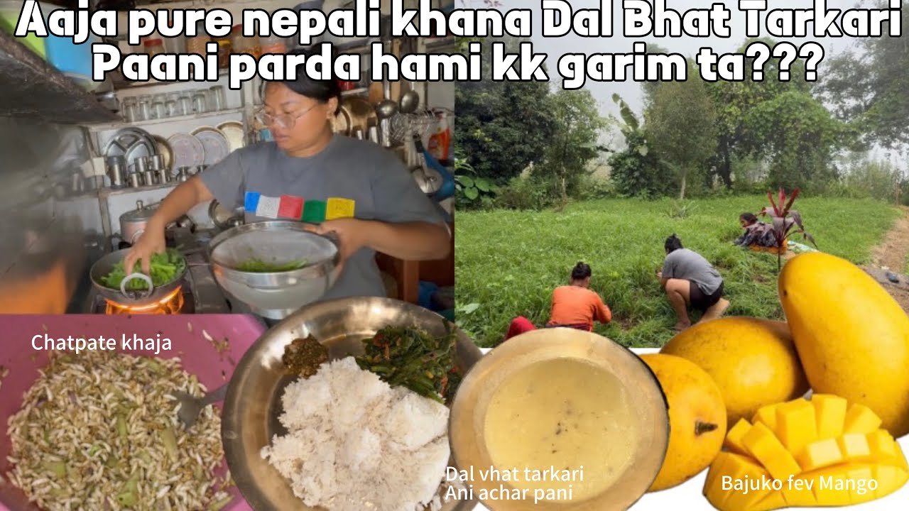 national nepali dish Dal Bhat & Tarkari recipe || Paani parda hamro pariwarko Kaam kk raicha ta??