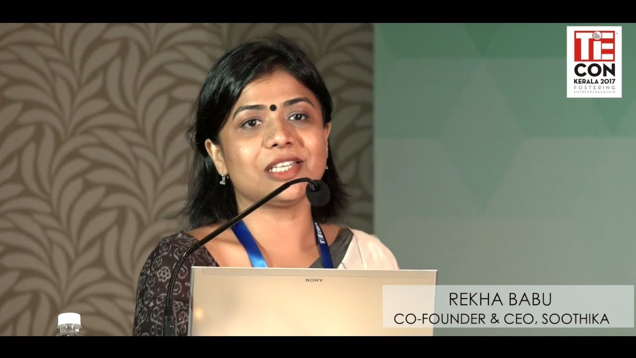 Rekha Babu,Co-founder & CEO, Soothika at panel discussion of Young Turks in TiECON Kerala 2017