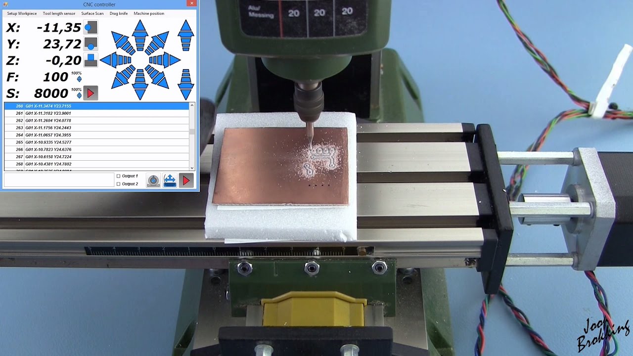 PCB milling tutorial with a Proxxon MF 70 CNC milling machine using Estlcam and PCB-GCODE