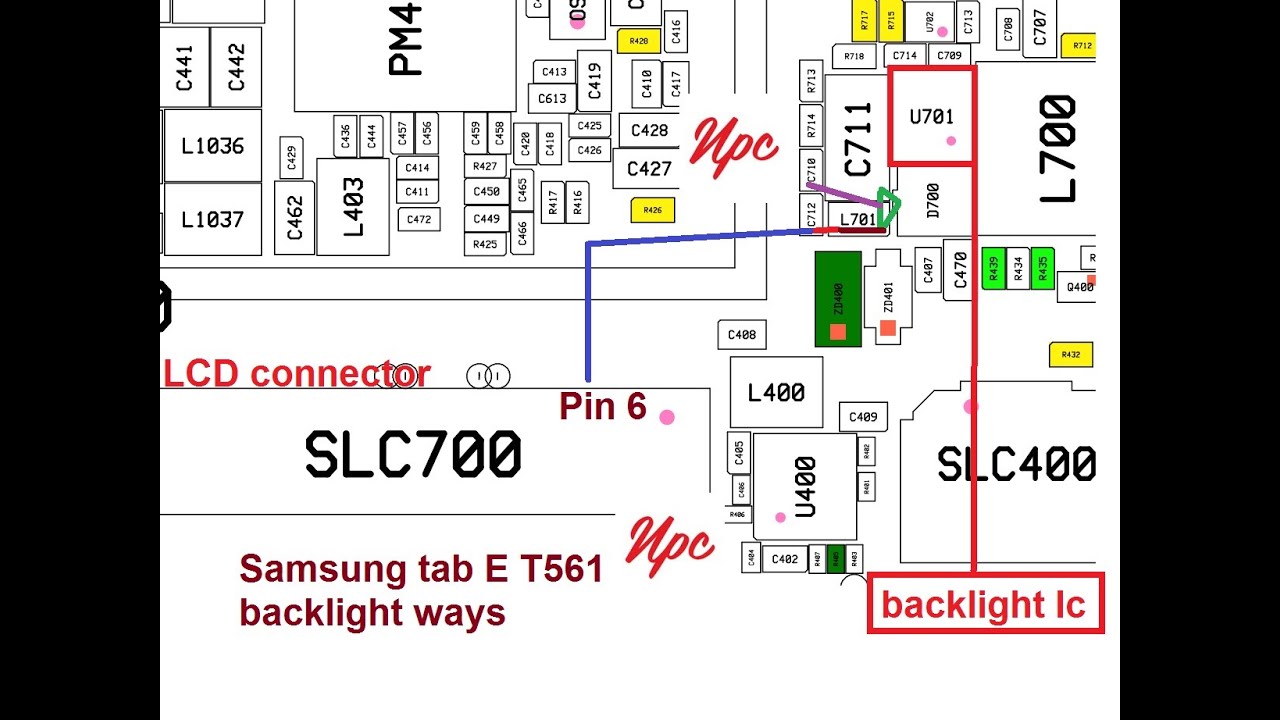 Samsung Tab E T561 backlight Solution Arabic
