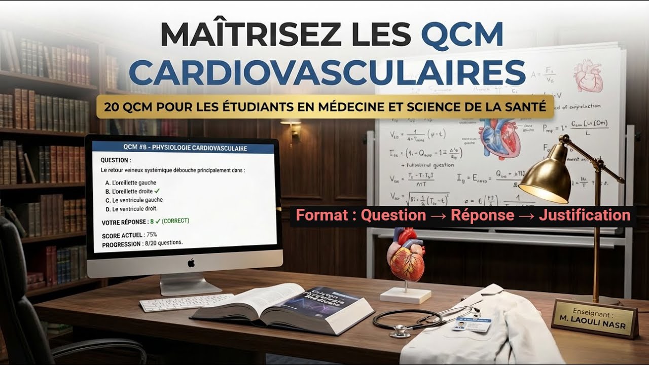 Partie 1 : Maîtrisez le Système Cardiovasculaire : 20 QCM de Révision