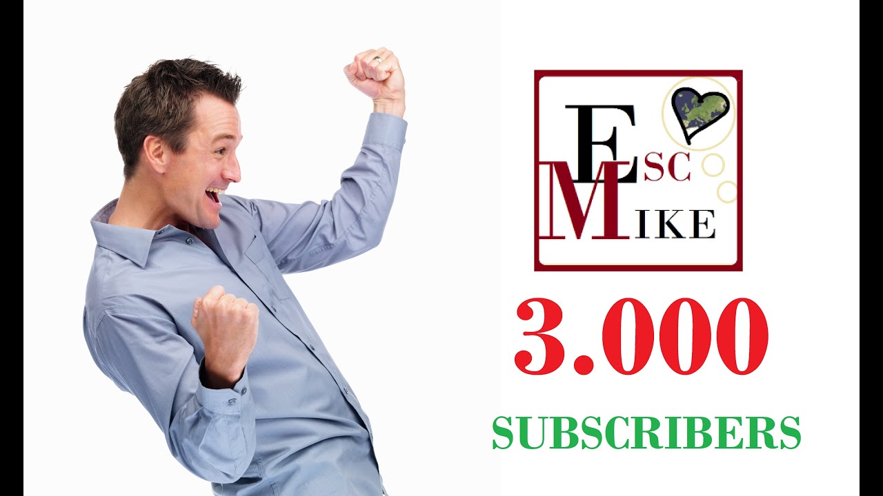 Esc Mike - 3000 Subscribers!! Thank You Eurovision Youtubers!!