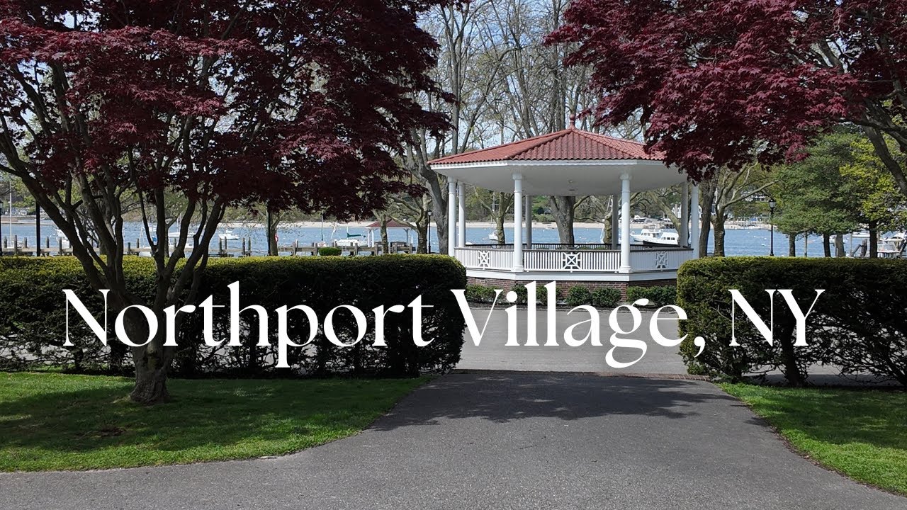 [4K] WALK through STUNNING HARBOR VILLAGE on Long Island - NORTHPORT, NY