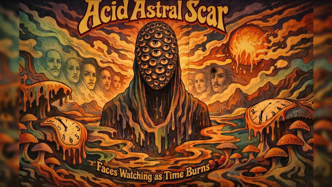 Acid Astral Scar – Faces Watching as Time Burns (Full Album) Psychedelic / Stoner / Acid Rock