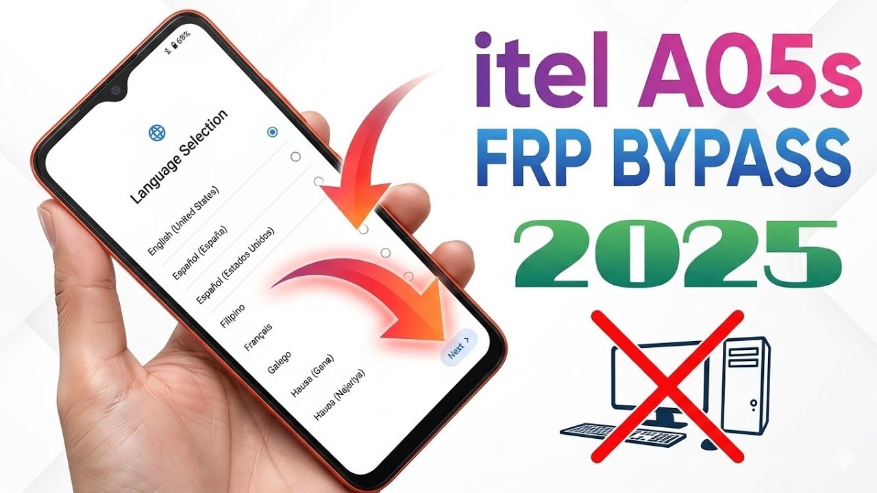 Itel A05s Frp Bypass Android 13/14 Without PC 2025 | Itel (A663L) Frp Unlock | Google Account Bypass