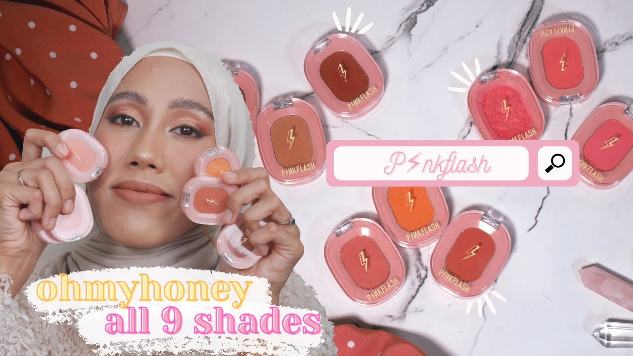PINKFLASH OHMYHONEY BLUSH SWATCHES & REVIEW on MEDIUM SKIN