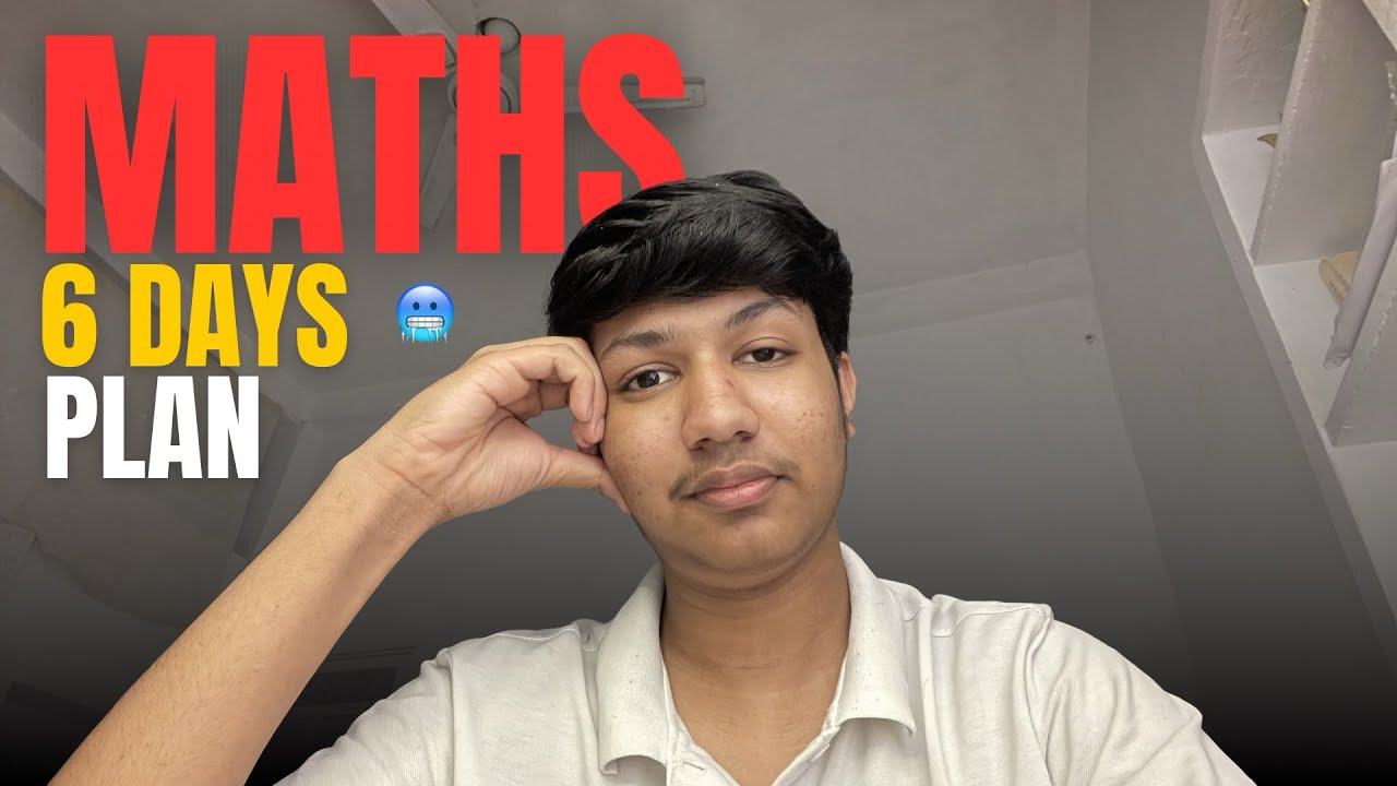 Can I Complete Maths in just 6 Days?😨 | My 6 Days Plan