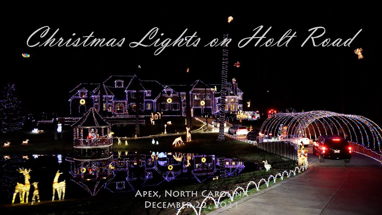 Christmas Lights at Holt Road, Apex, North Carolina, Dec 22, 2021
