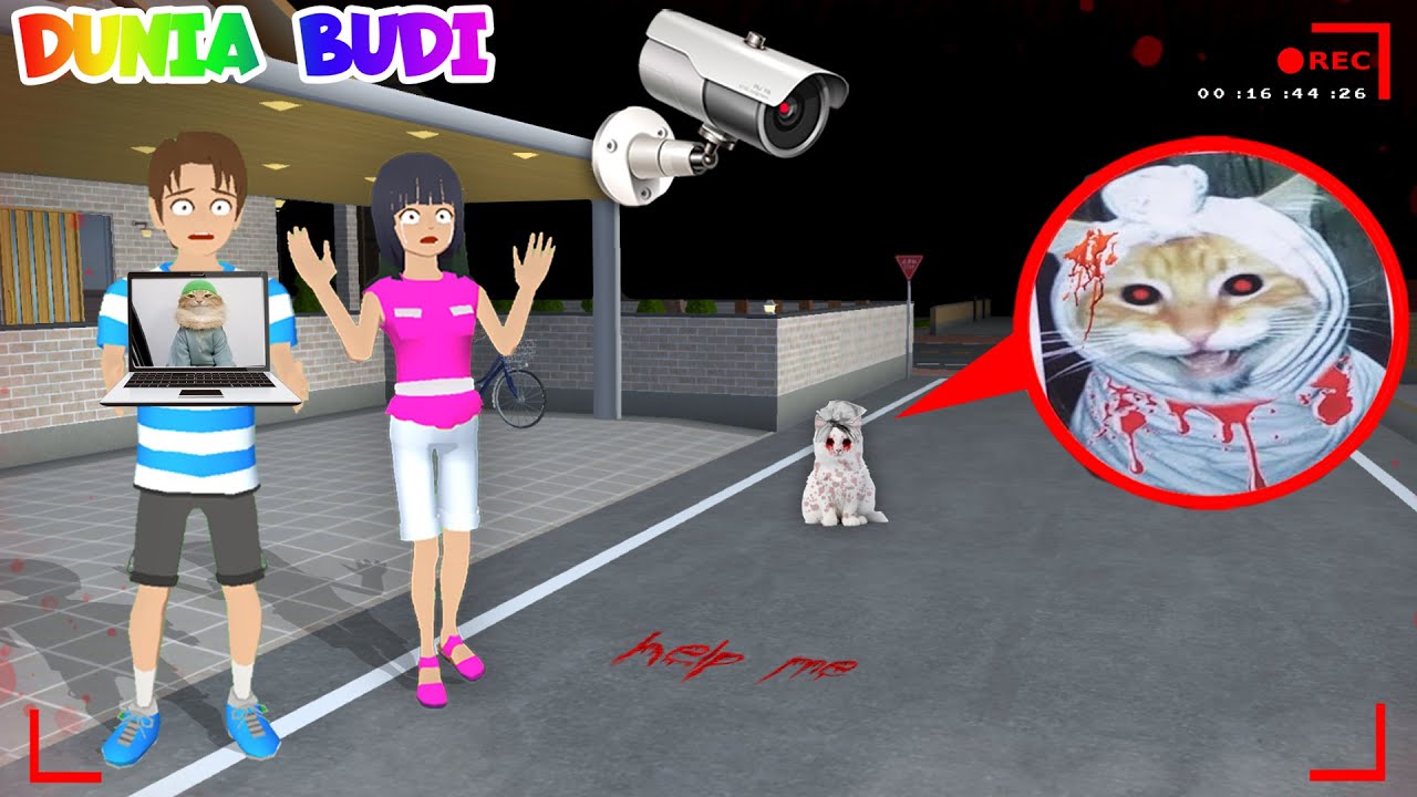Yuta Mio Panik Kucing Tob Tobi Tob Terekam CCTV Di Depan Rumah | Yuta Mio Ketakutan Di Terror