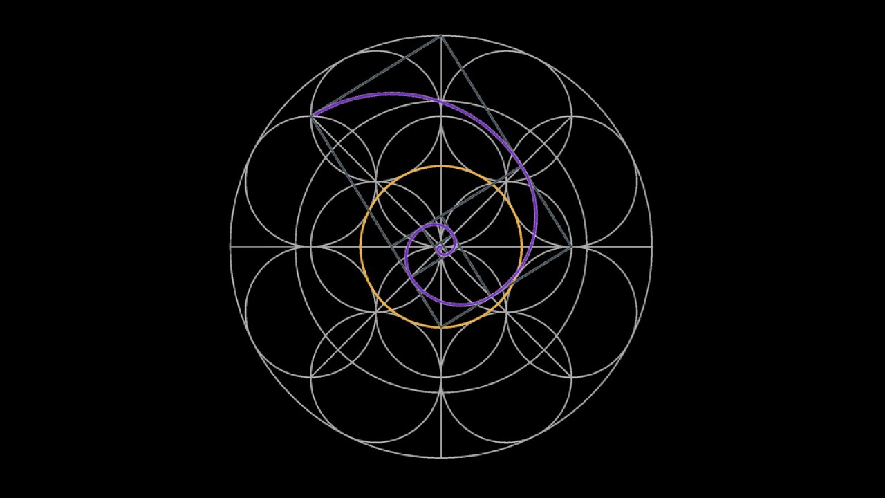 Krystal and Golden Spiral Share the Same Center in the Reuche God Seed - Light Body Geometry