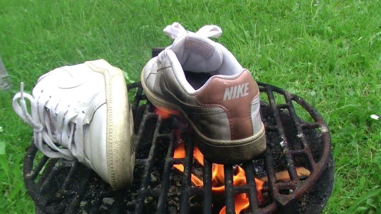 Nike Court Royale burn down