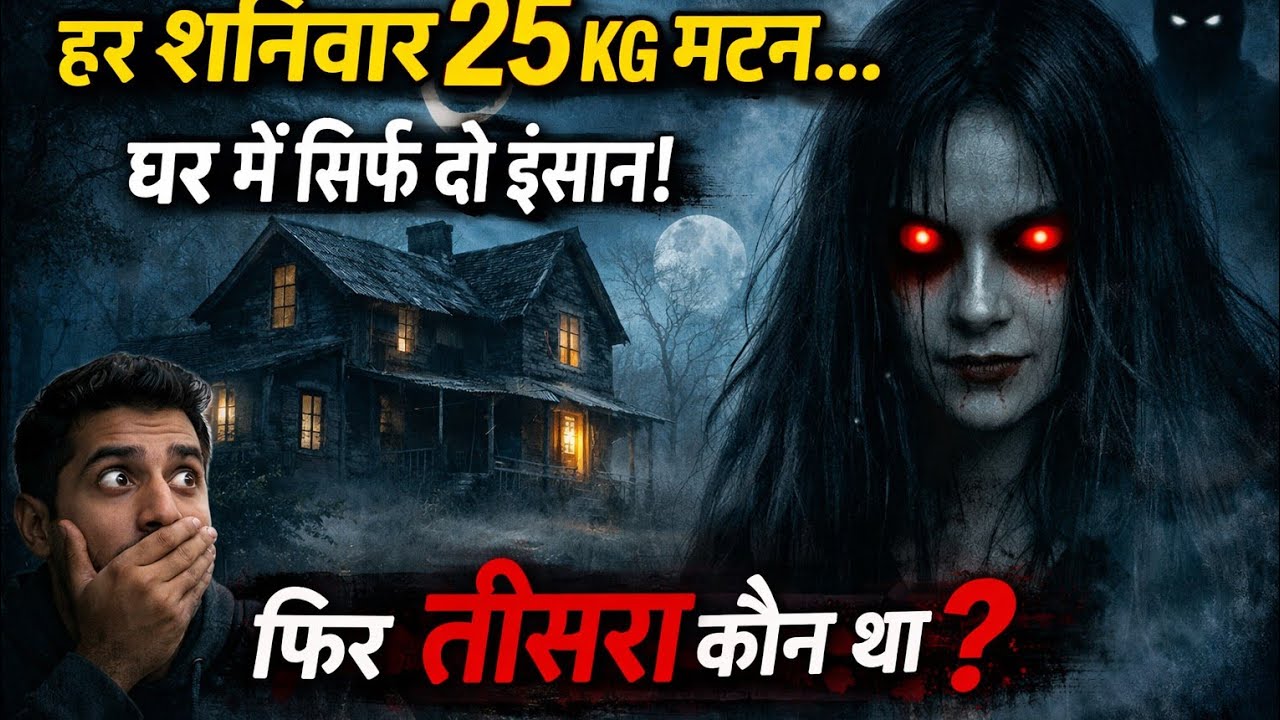 उस रहस्यमय घर में शनिवार की रात को 25 किलो मटन आता था लेकिन दो ही लोग रहते थे!#ghost, Bhotiya story 