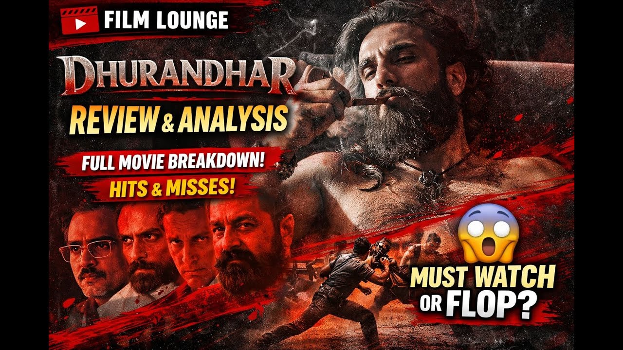 Dhurandhar Netflix Review 🔥 Akshaye Khanna Steals the Show | Masterpiece Spy Thriller | Film Lounge