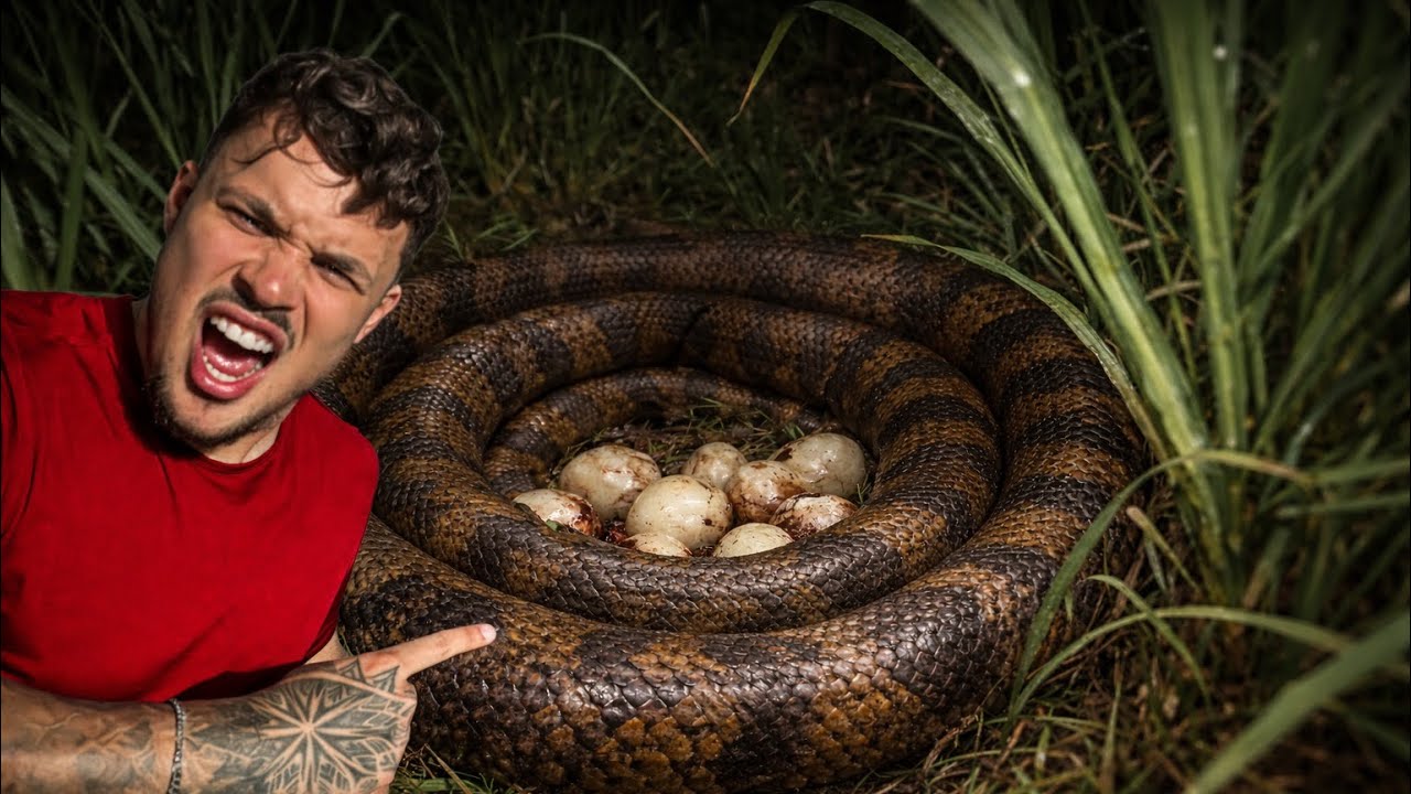 O NINHO DA ANACONDA ESTAVA NA MINHA FRENTE!! *sucuri gigante da fazenda blackstone*