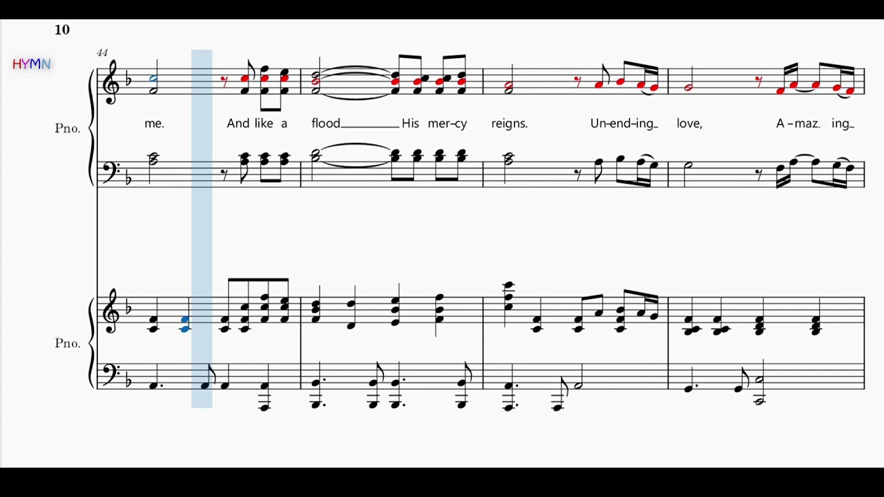Amazing Grace (My Chains Are Gone)  - Soprano 2 part