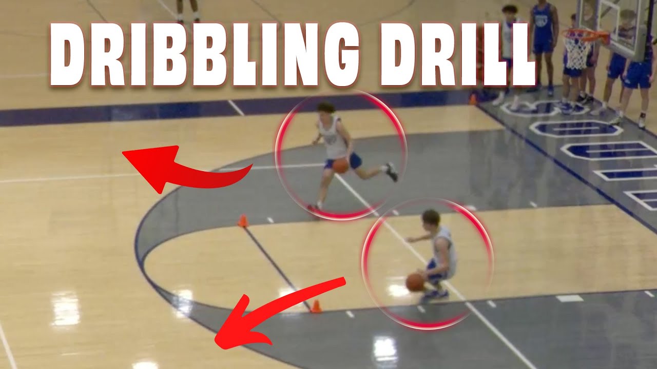 Basketball Dribbling Drill - COMPETITIVE!