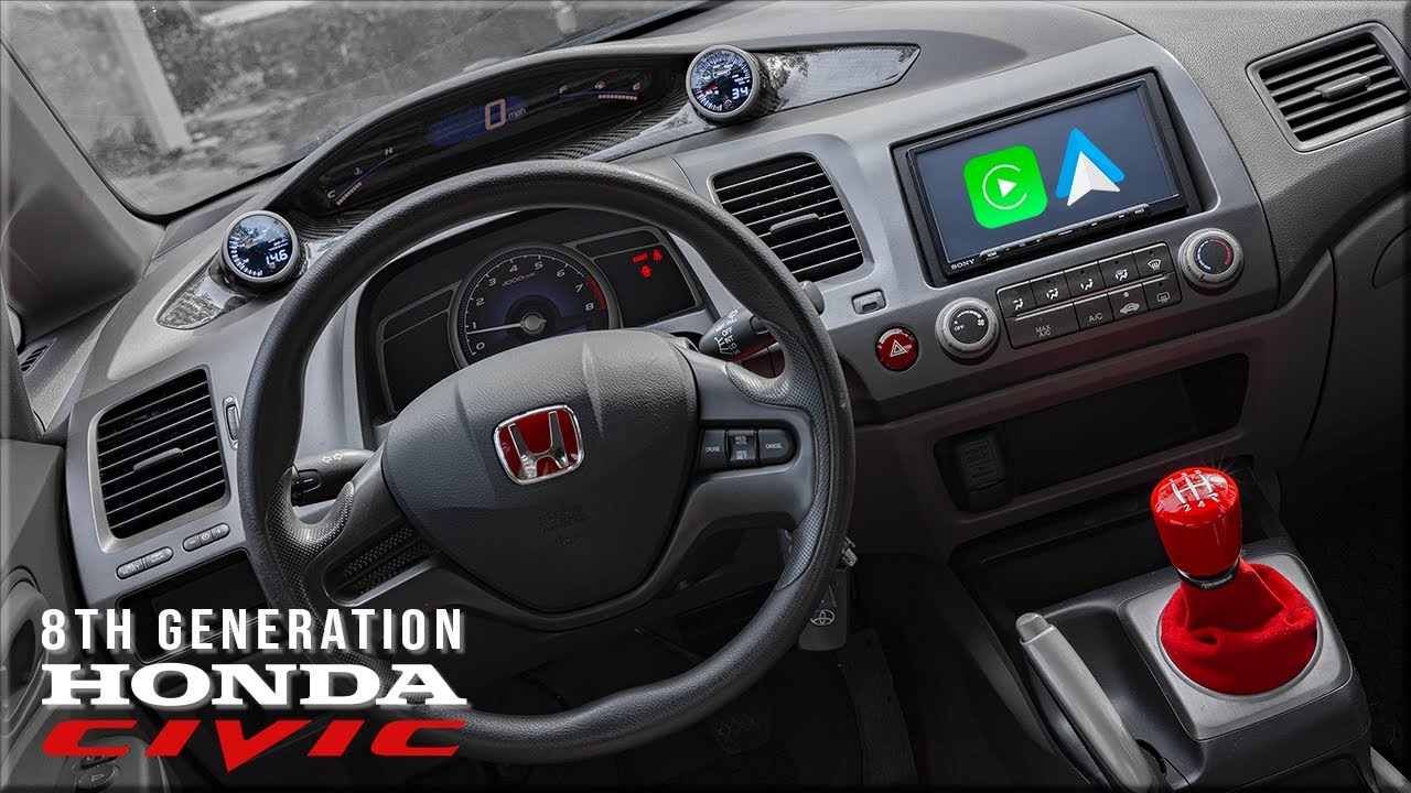 Добавление беспроводных Apple CarPlay и Android Auto в мой Honda Civic 8-го поколения (2006-2011)...