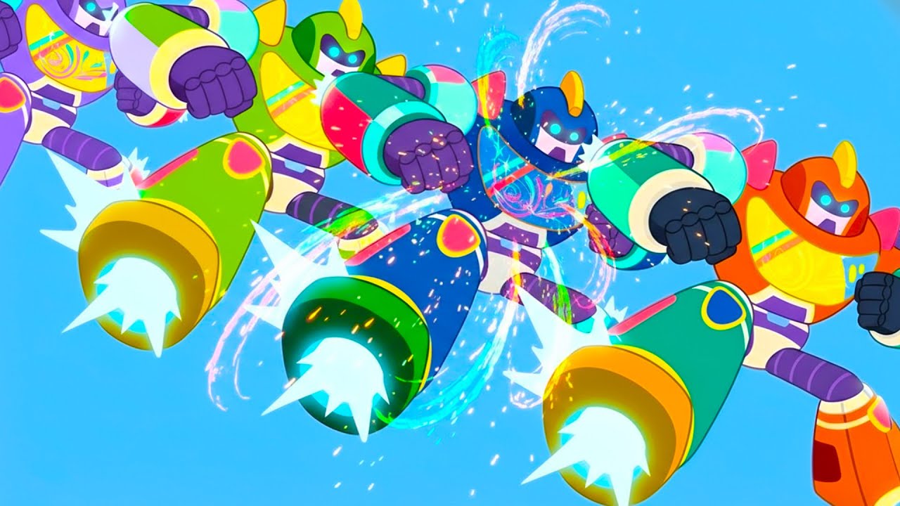 Giant Robot and Transformation Nuton and Lola - Be Careful in Park | Kids Cartoon Nuton Lola