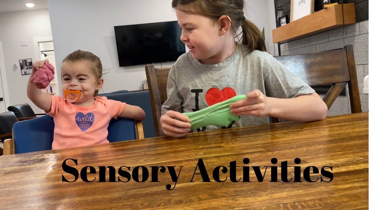 Sensory play with Freya