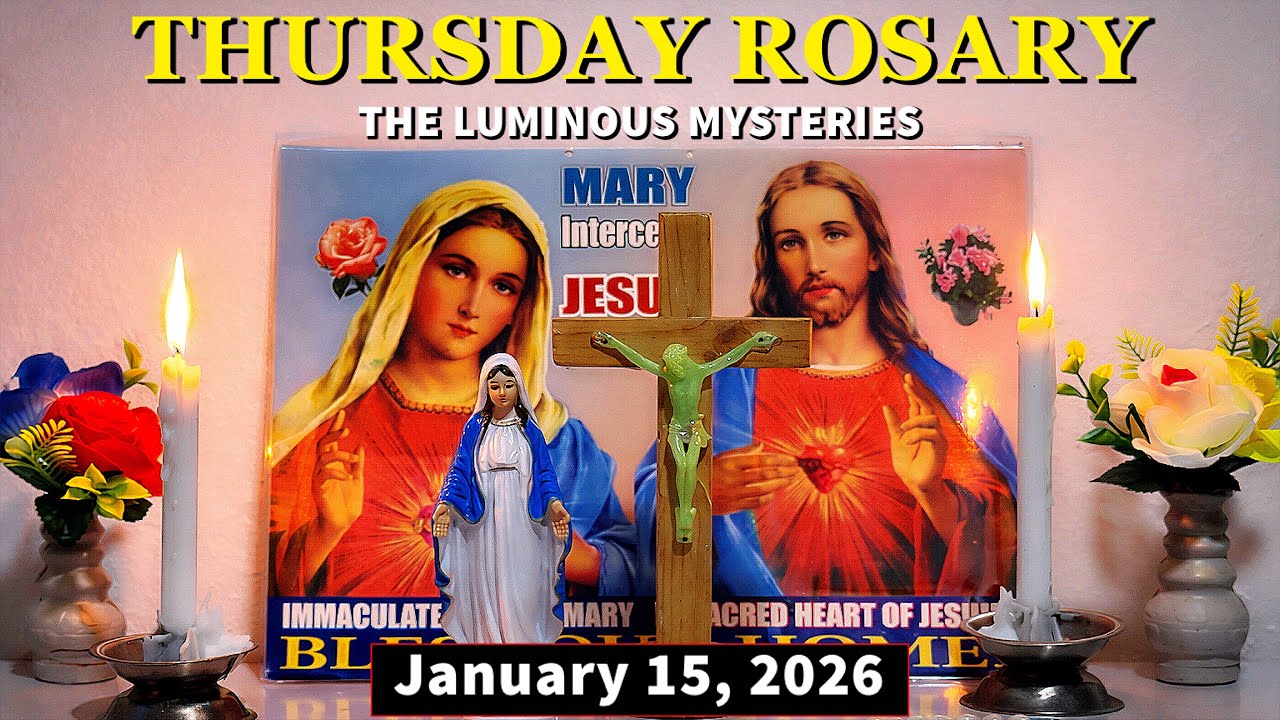 TODAY HOLY ROSARY - LUMINOUS MYSTERIES 🔴 THURSDAY, JANUARY 15, 2026 🔴 HOLY ROSARY PRAYER FOR TODAY