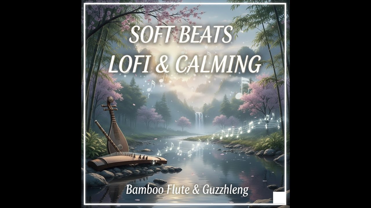 🎐 Midnight Breeze &mdash; Lofi Chill Beat with Bamboo Flute & Guzheng | Relaxing Study & Sleep Music