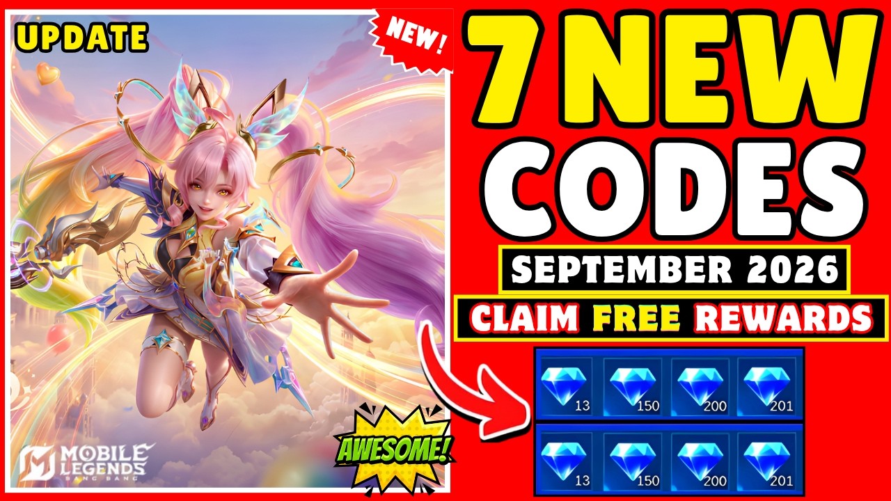 Mobile Legends Redeem codes September, 2026 - MLBB Diamond Codes + Promo Diamonds Mega Sale 2026