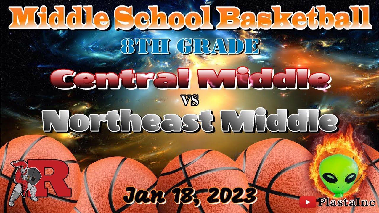 Reading central middle vs  Northeast middle - Jan. 18, 2023 - 8th grade