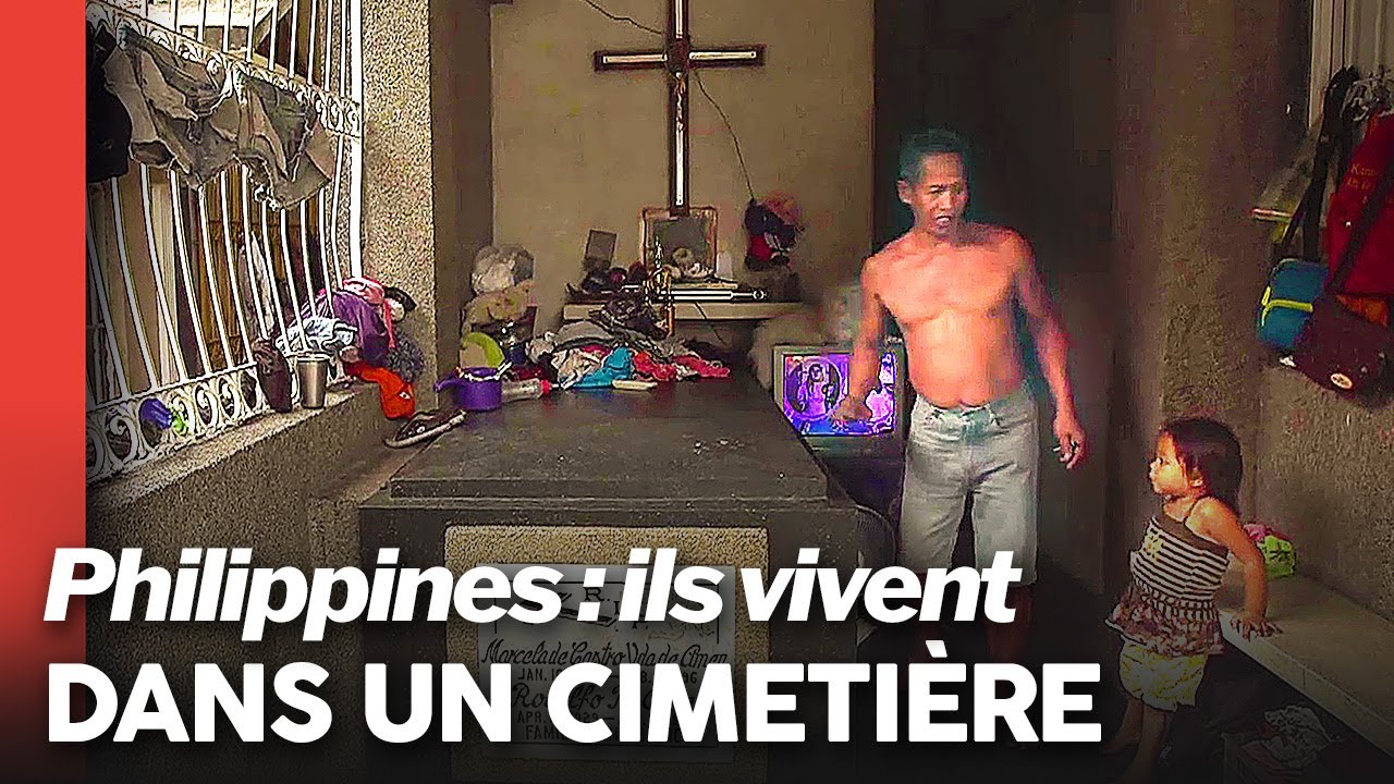 Ces familles habitent au milieu des morts