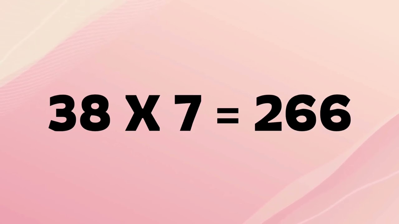 Maths - Table of 38, Learn Multiplication of 38 X 1, 38 Times Table-Easy way to Learn Tables of '38'