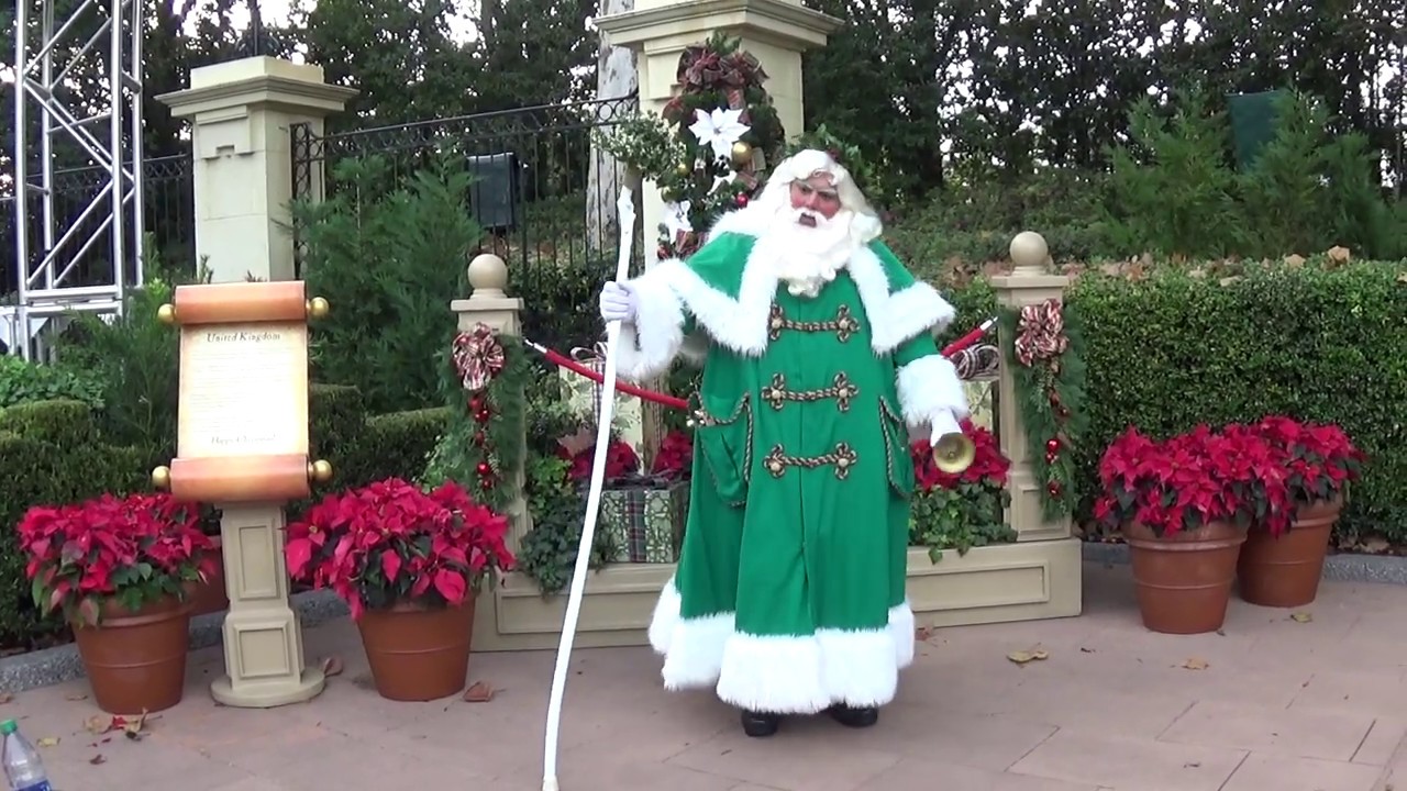 Father Christmas Full Performance United Kingdom Pavilion Epcot Disney