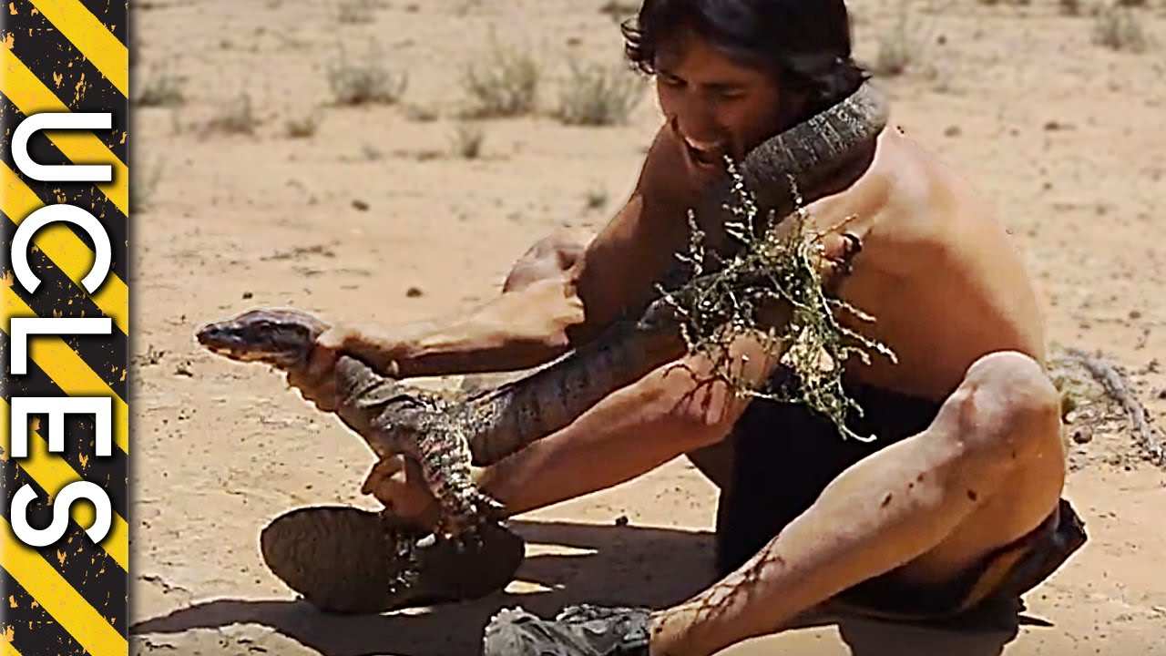 Big Lizard claws man (Painful to watch)