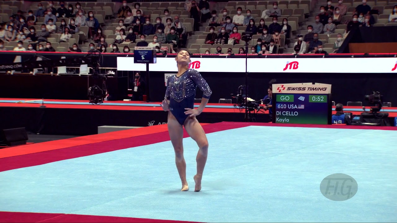 di CELLO Kayla (USA) - 2021 Artistic Worlds, Kitakyushu (JPN) - Qualifications Floor Exercise