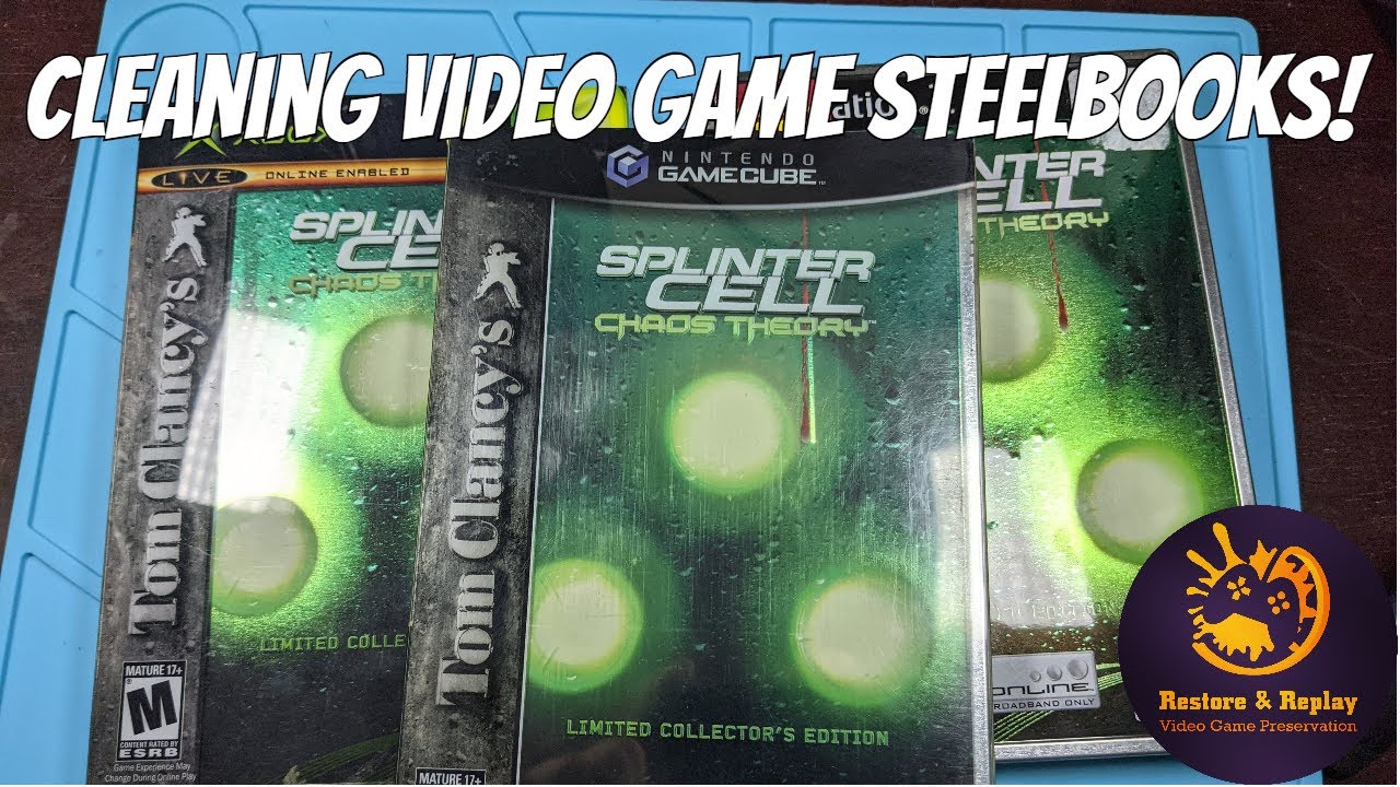 Cleaning Video Game Steelbooks!