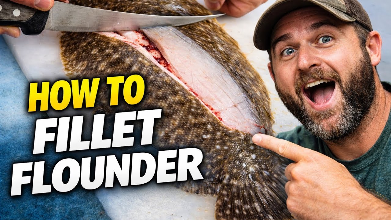 Flounder Fish Skinning How To Start To Finish Skin Clean Filet Scale POV