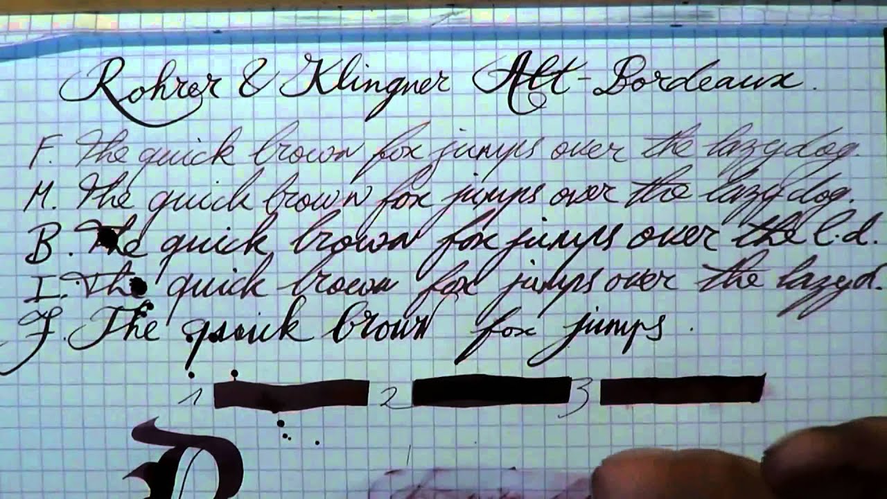 Inkcyclopedia Rohrer & Klingner Alt Bordeaux