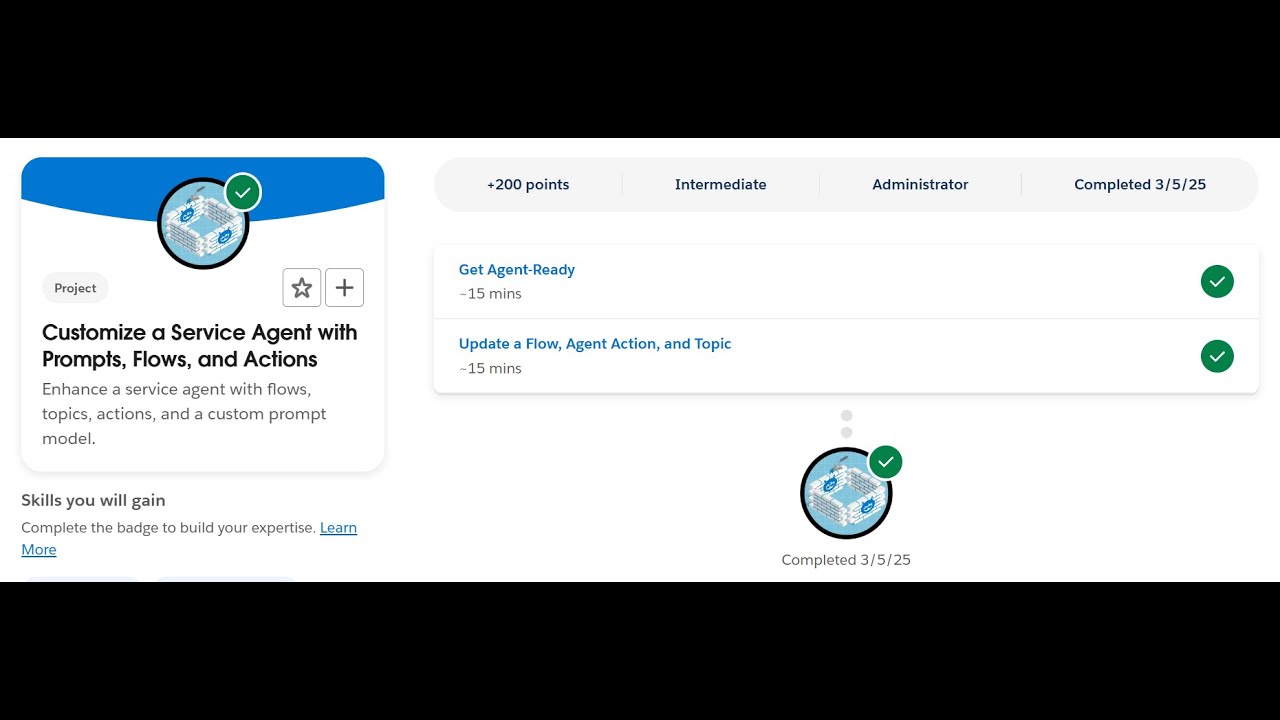 Update a Flow, Agent Action, and Topic | Customize a Service Agent with Prompts, Flows, and Actions
