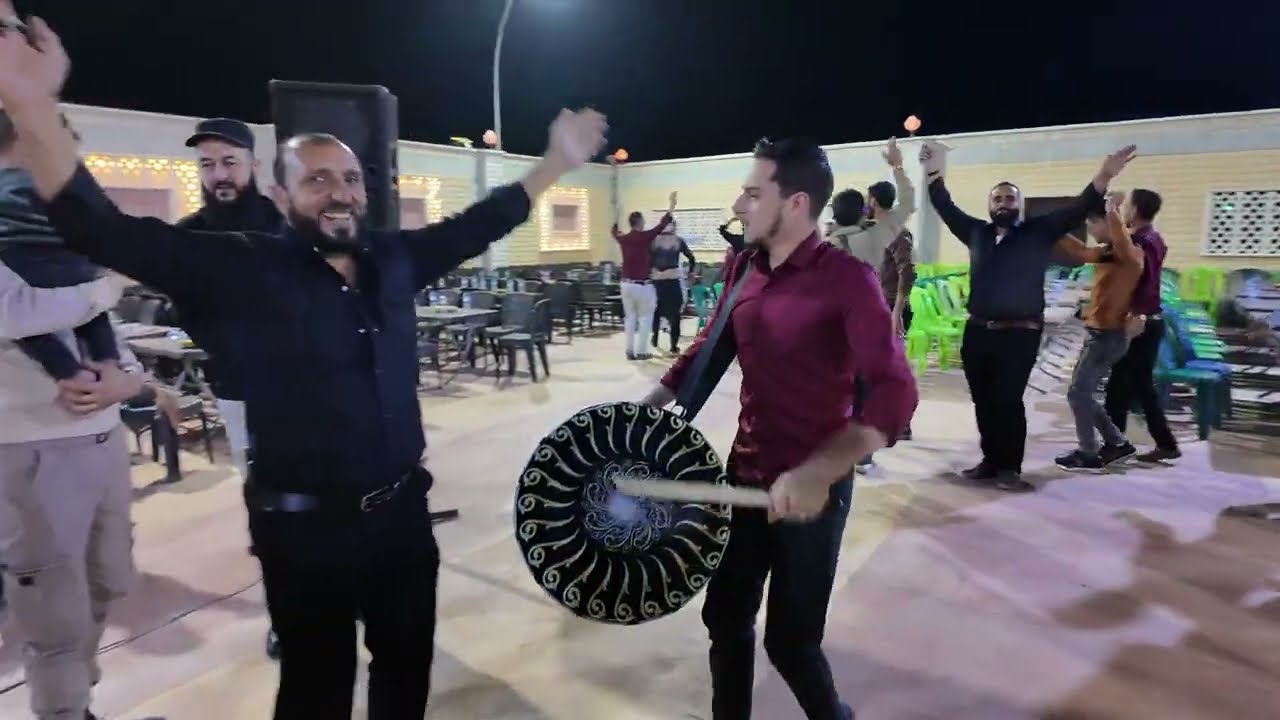 استقبال الضيوف في حفل العريس جمعة شحادة ..
