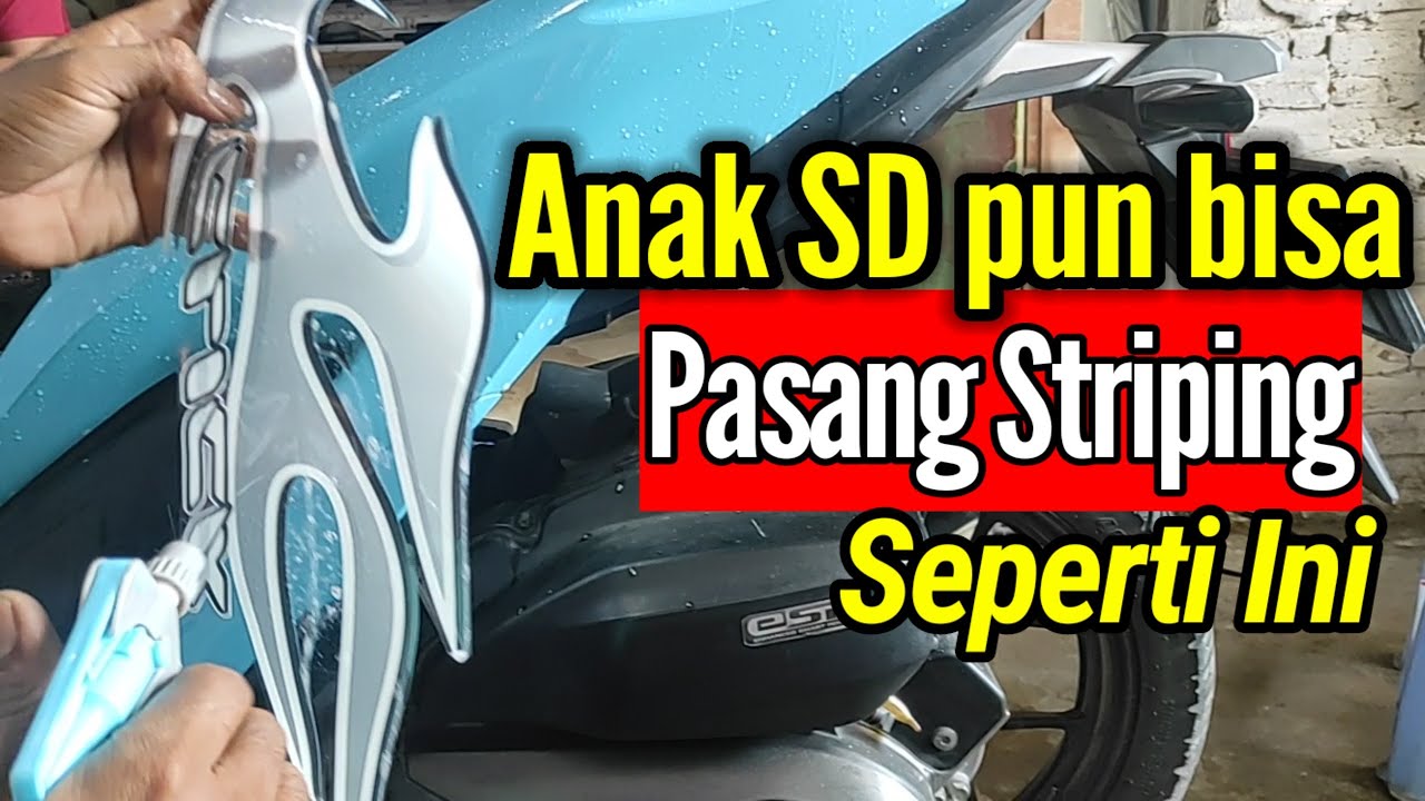 cara pasang striping motor vario 150 dengan mudah